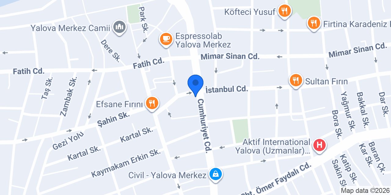 Yeşil Baklava konumu