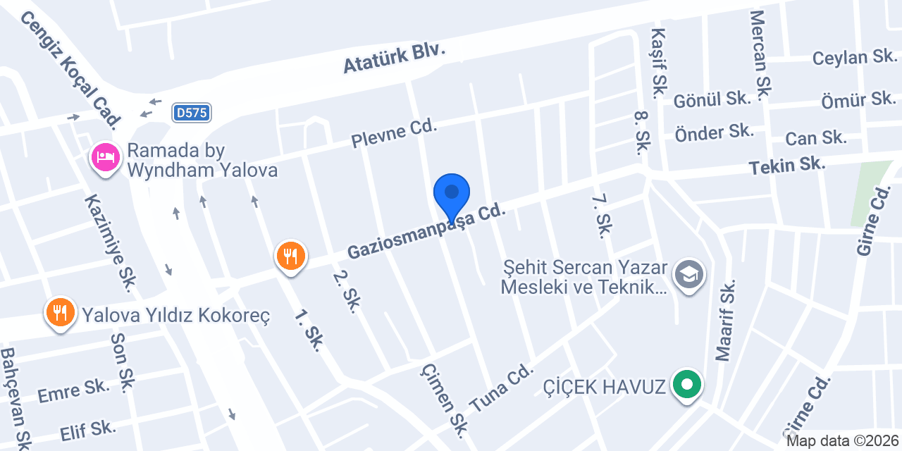 Yalova Defne Eczanesi konumu