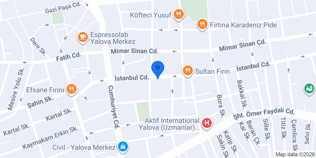 YALOVA OPTİK konumu