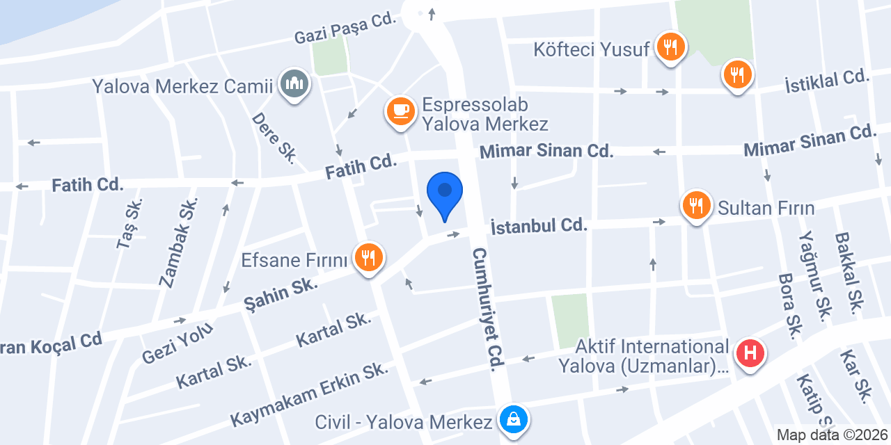 YALOVA AKIN DİL EĞİTİM konumu