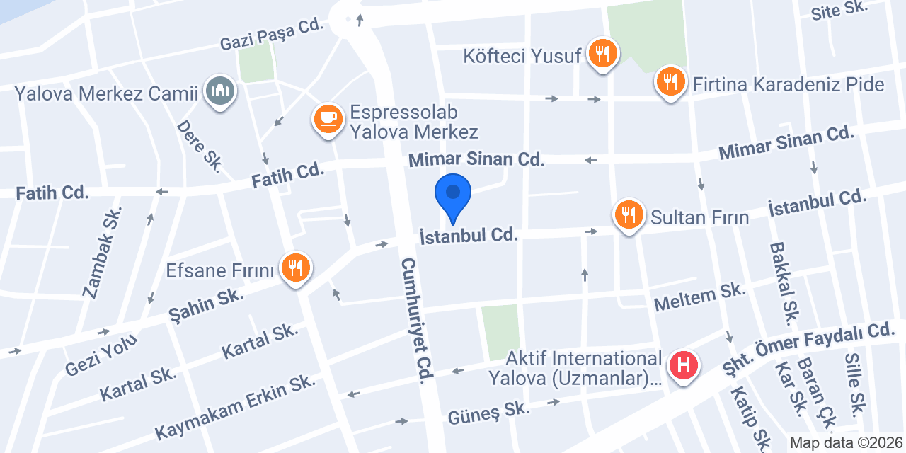 DenizBank Yalova Şubesi konumu