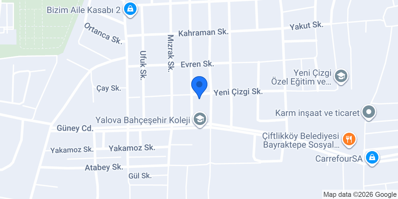 YAMANLAR HAZIR BETON konumu