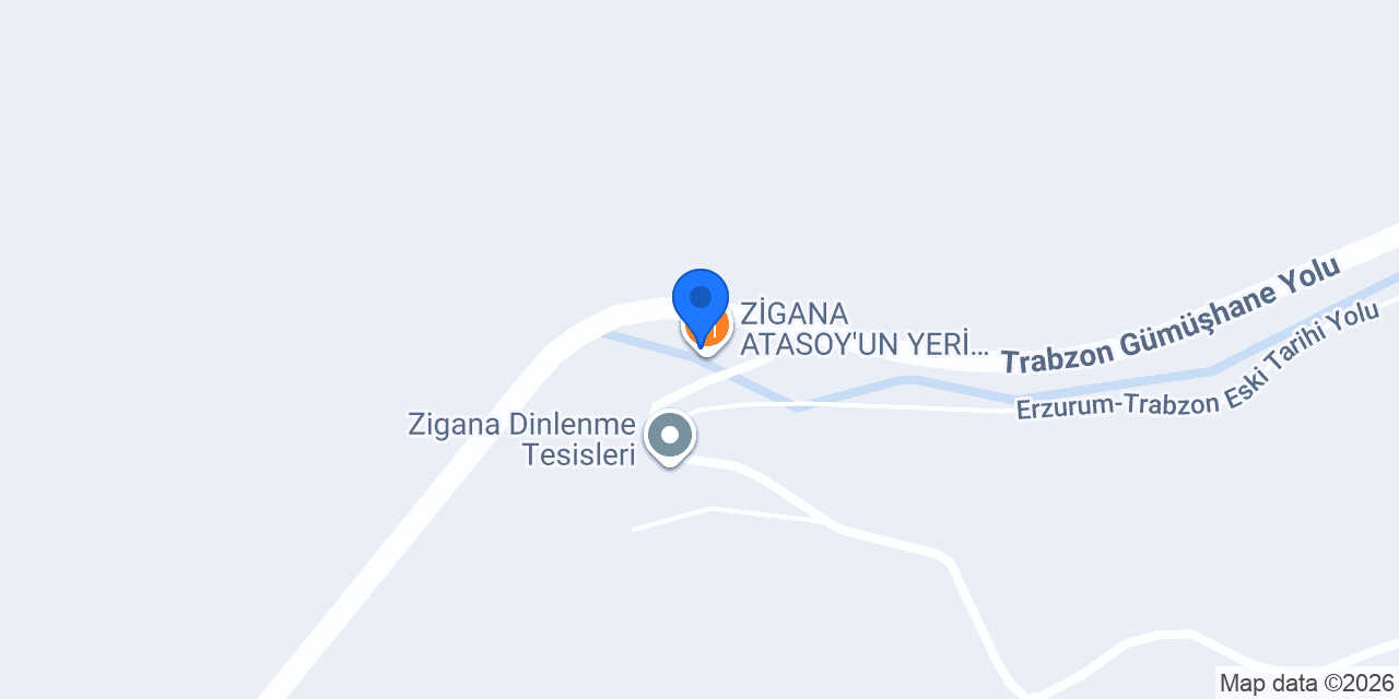 Zigana Çamlık Tesisi konumu