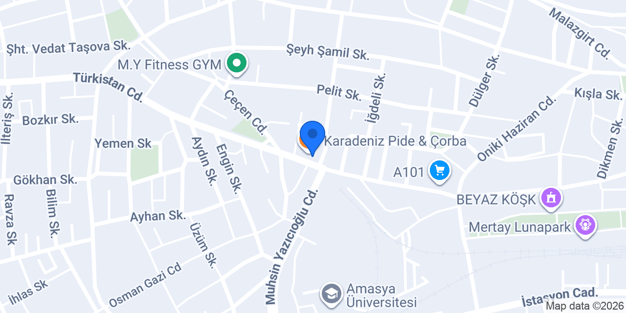 Azra Pasta Evi konumu