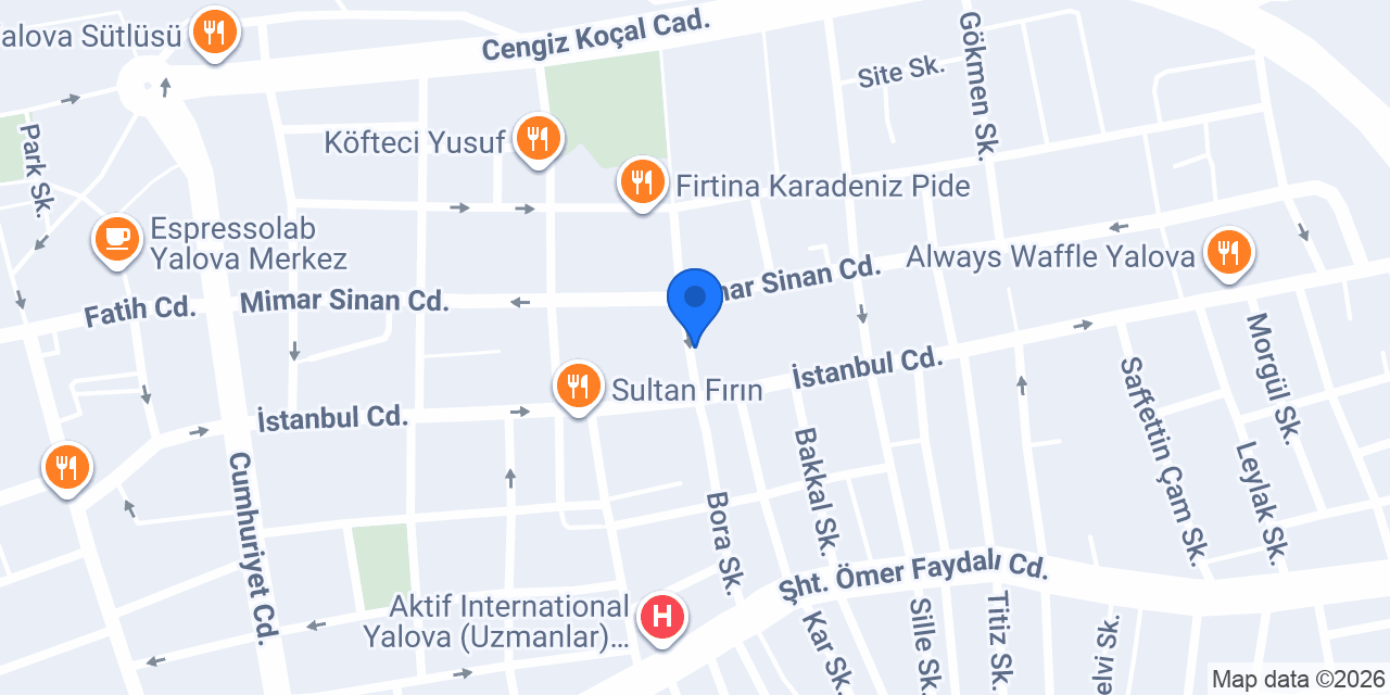 YALOVA 7. NOTER konumu