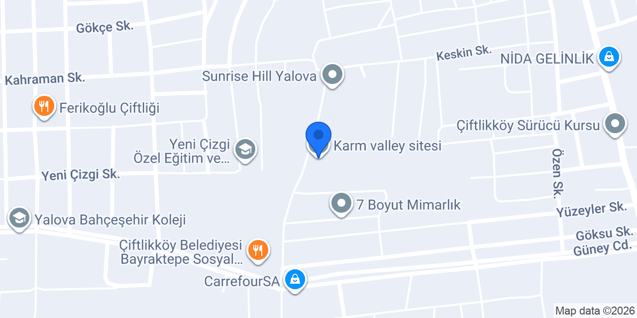 Karm valley sitesi konumu