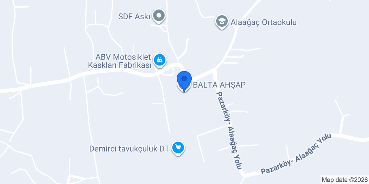 BALTA AHŞAP konumu