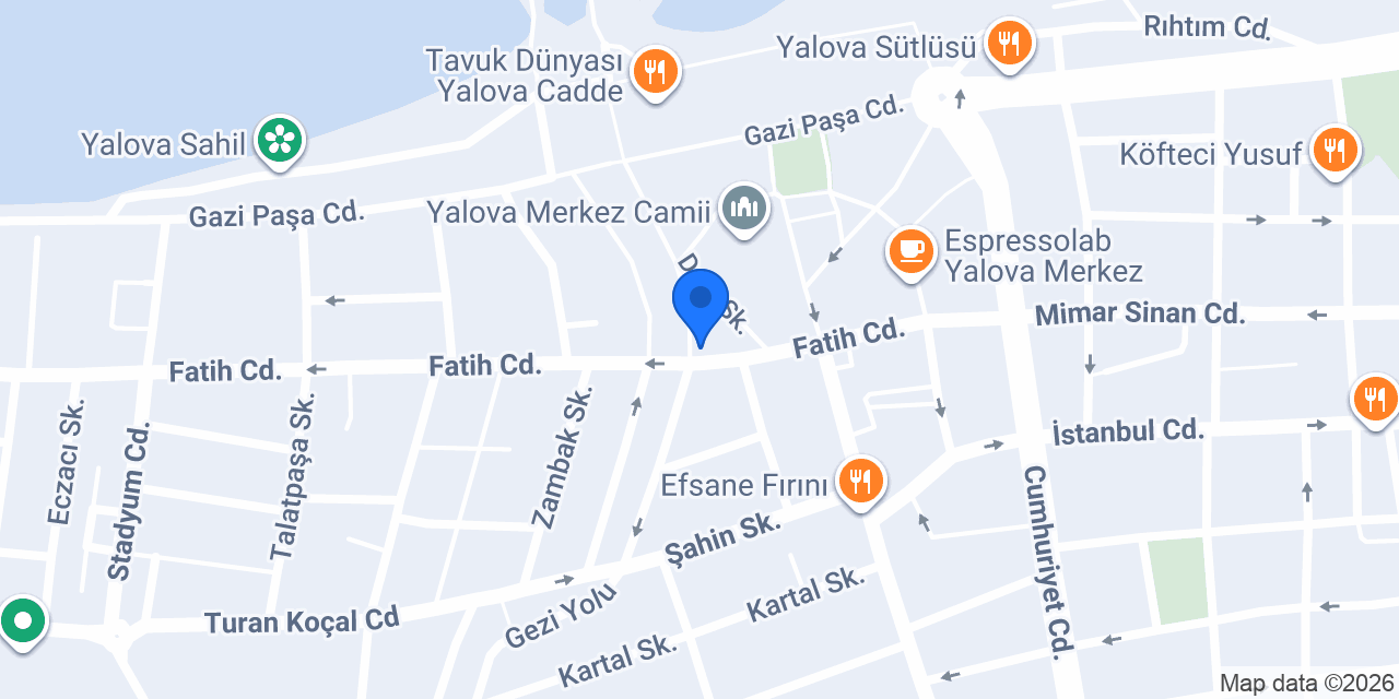 Hacı Şerif Yalova konumu