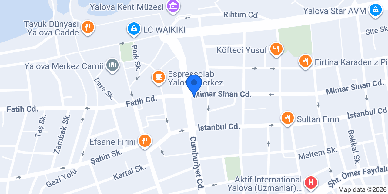 Yusuf Yiğit Optik konumu