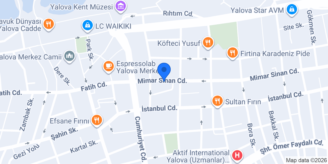 Yalova Gurme konumu
