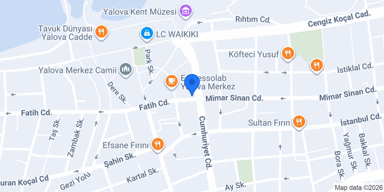 Güzelbey Baklavaları konumu