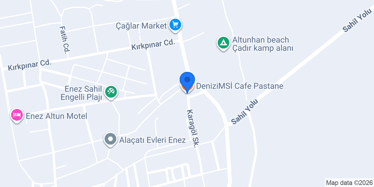 DeniziMSİ Cafe Pastane konumu