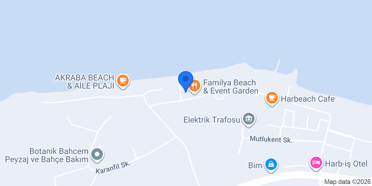 Kaptan Beach Cafe konumu