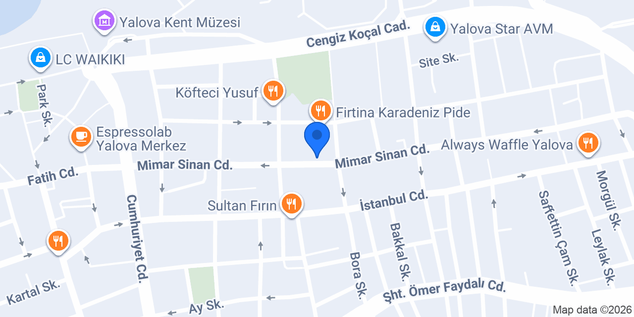Yalova Terzi & Sim Çeyiz konumu