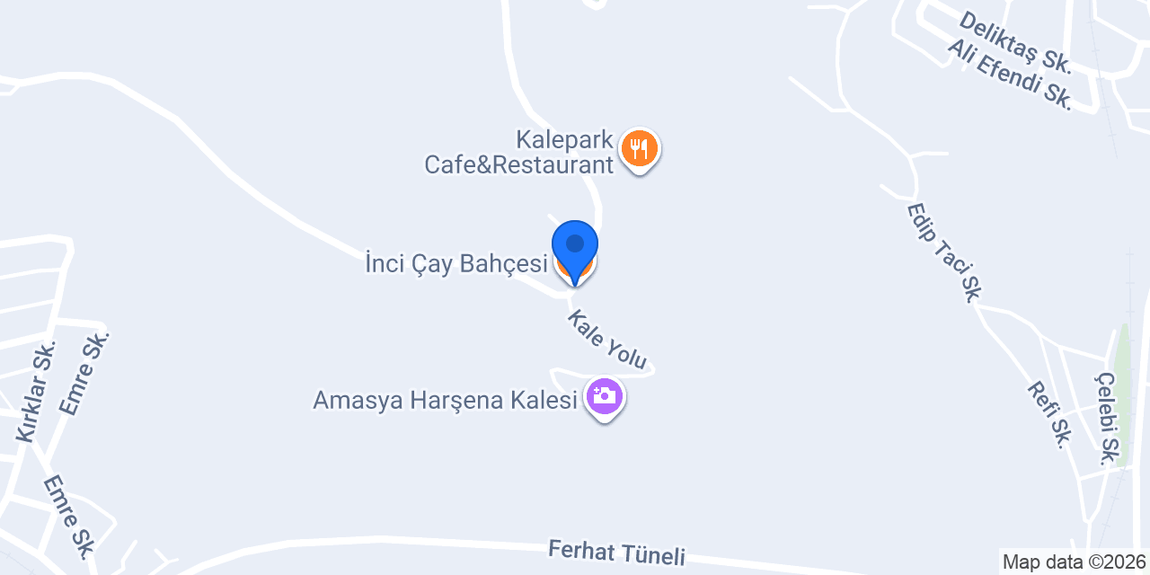 İnci Çay Bahçesi konumu