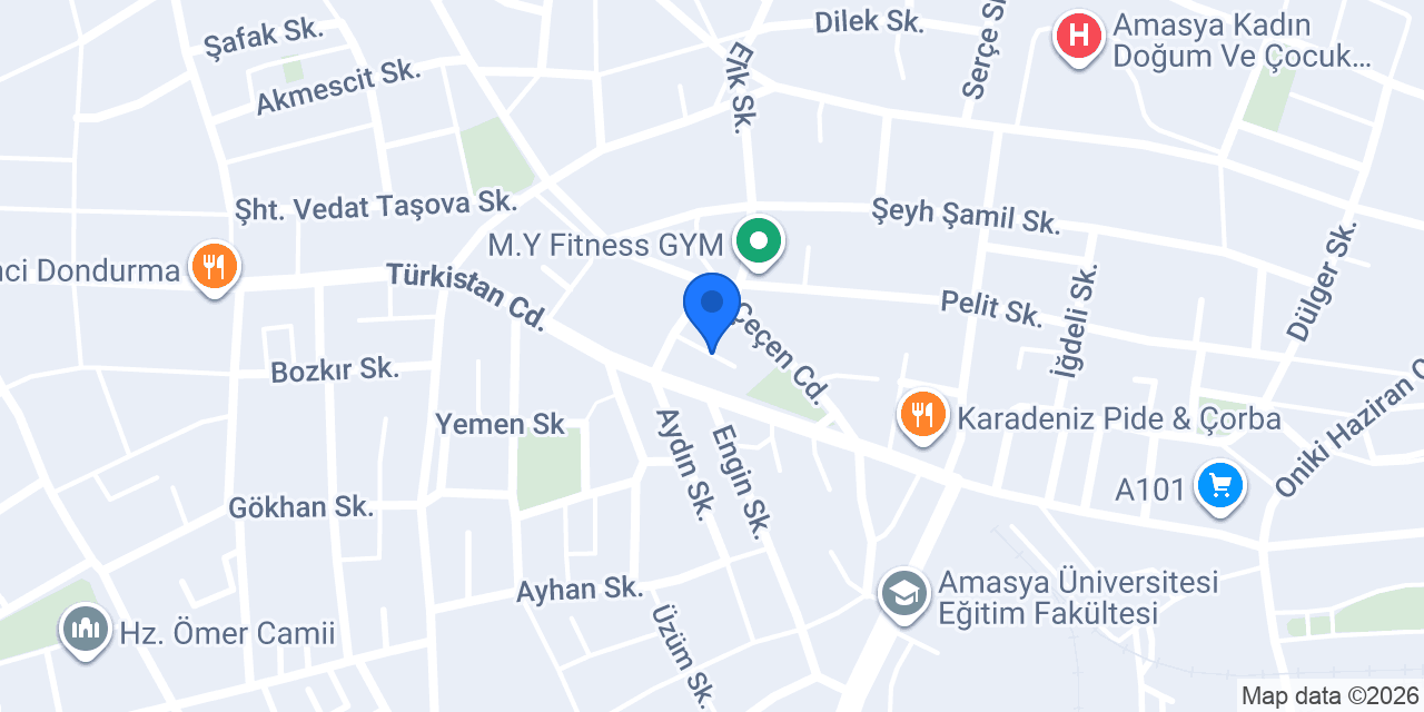 Amasya Su Tesisat konumu