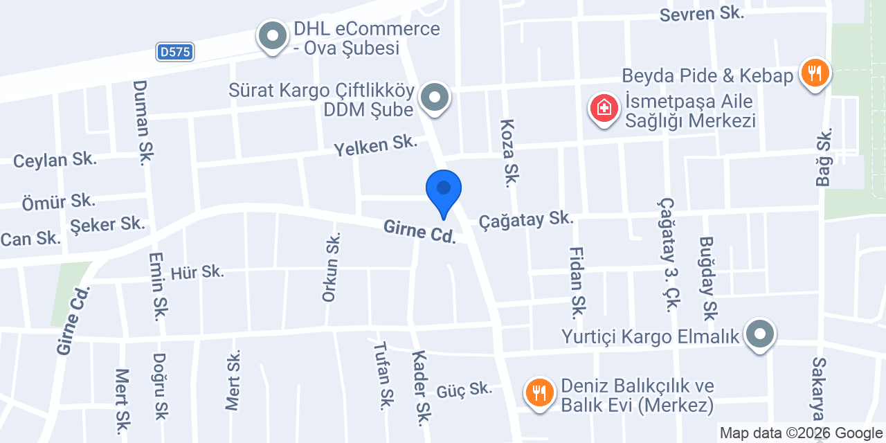 Yalova İnşaat Malzemeleri Meryapı konumu