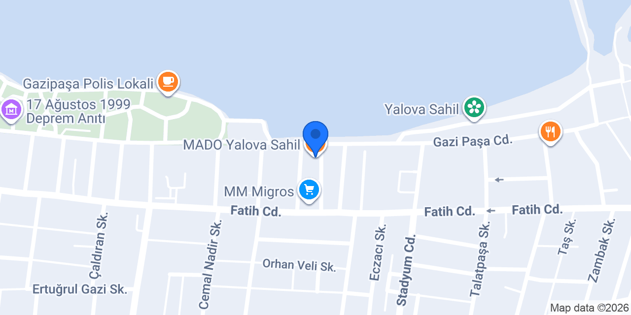 MADO Yalova Sahil konumu