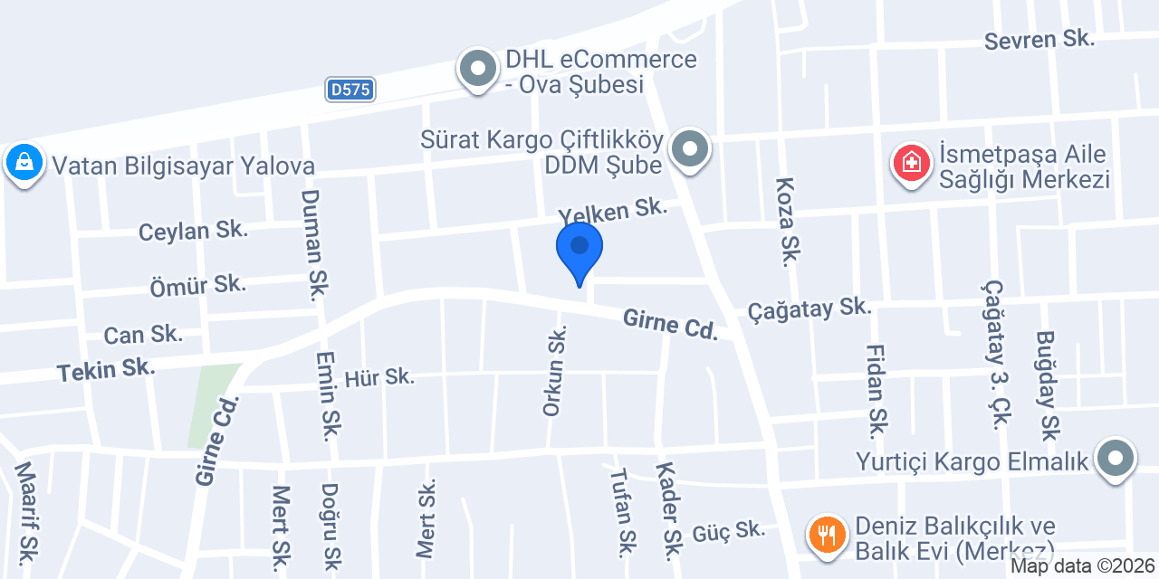 Defnesu Veteriner Kliniği konumu