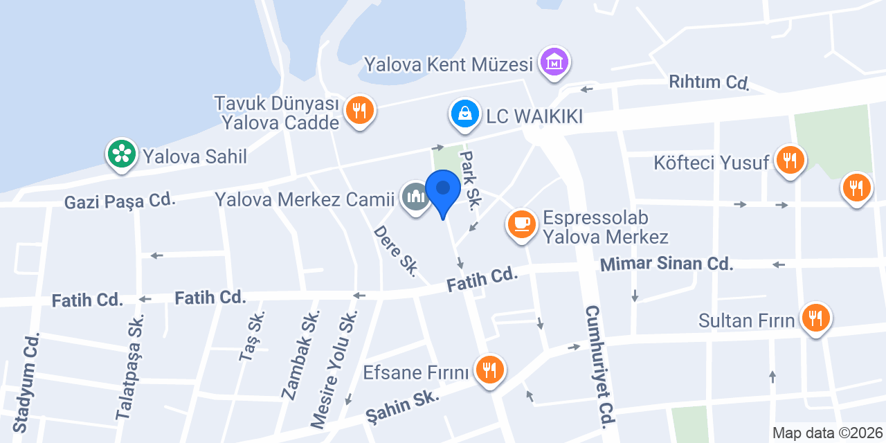 Gökçe Kitabevi konumu