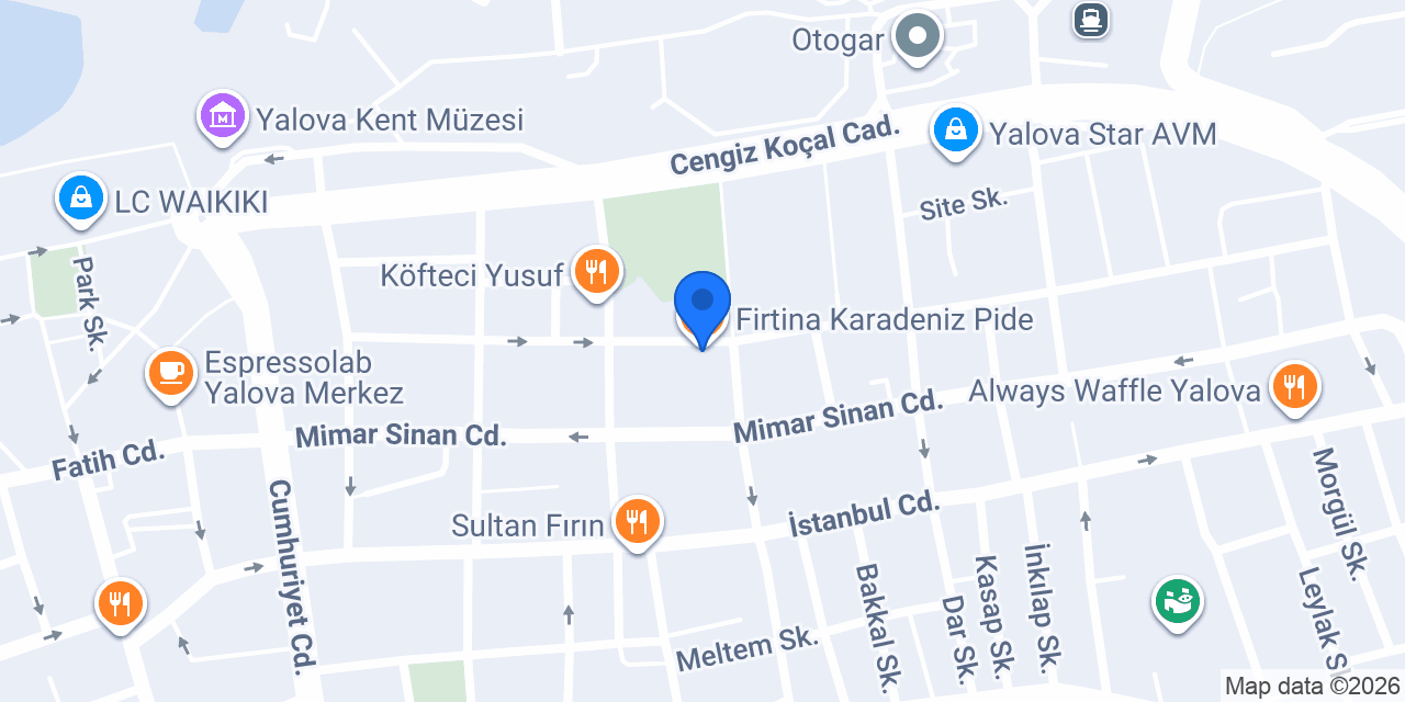 Firtina Karadeniz Pide konumu
