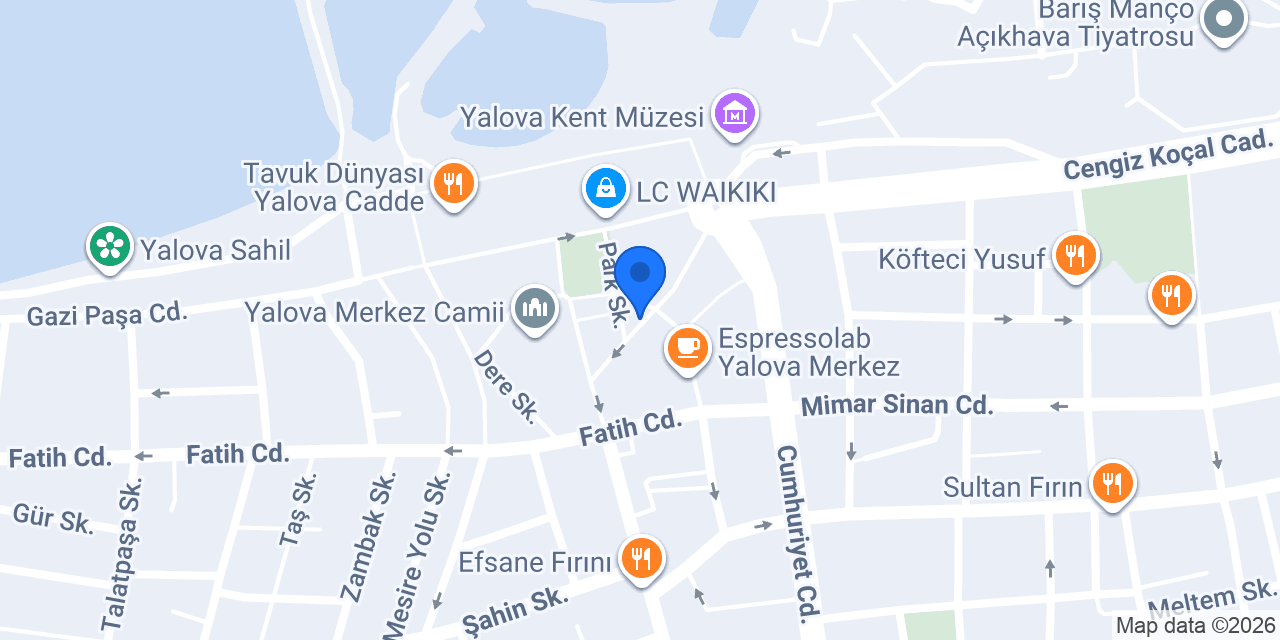 Mualla Çikolata Yalova konumu