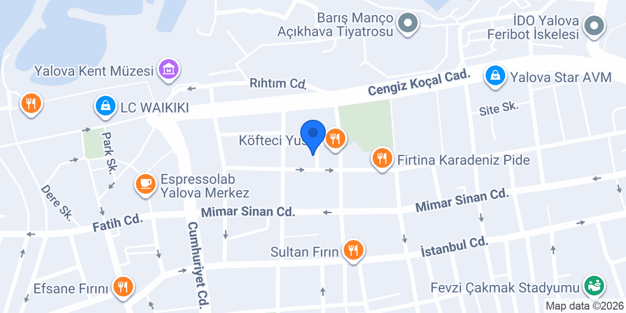 Timurlar Sigorta Yalova Şubesi konumu