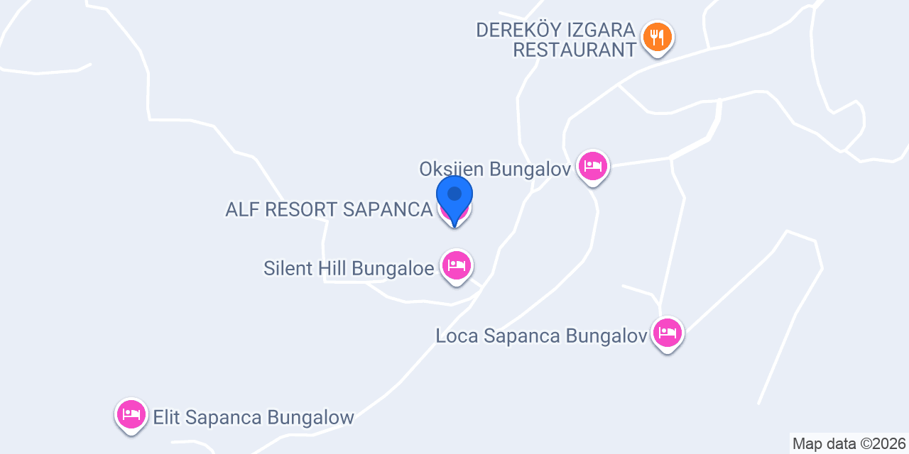 ALF RESORT SAPANCA konumu