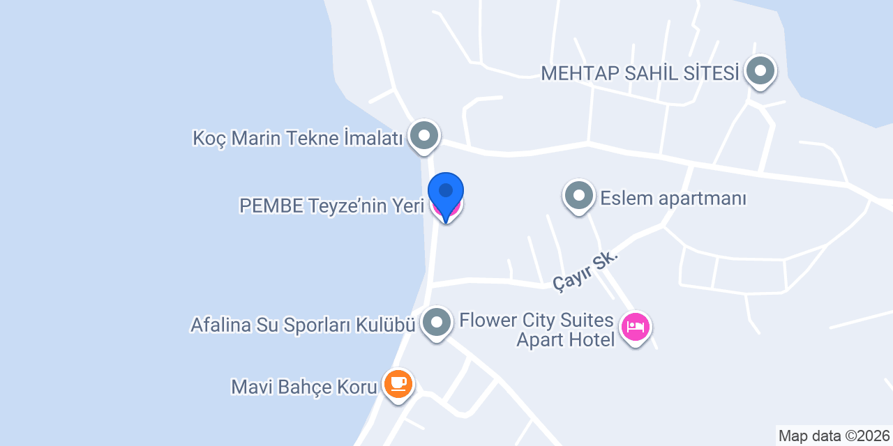 PEMBE Teyze’nin Yeri konumu