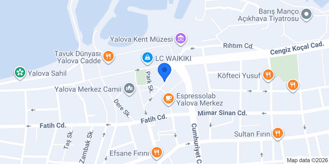 Yalova Final Etüt Merkezi konumu
