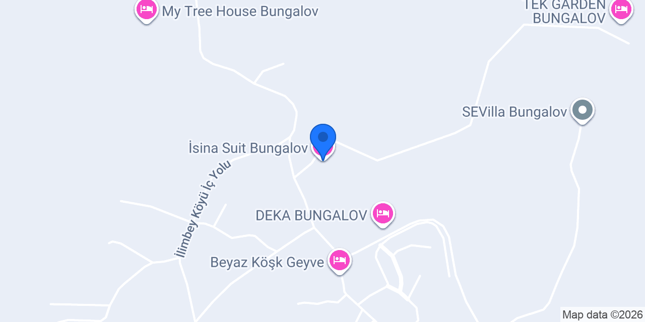 İsina Suit Bungalov konumu