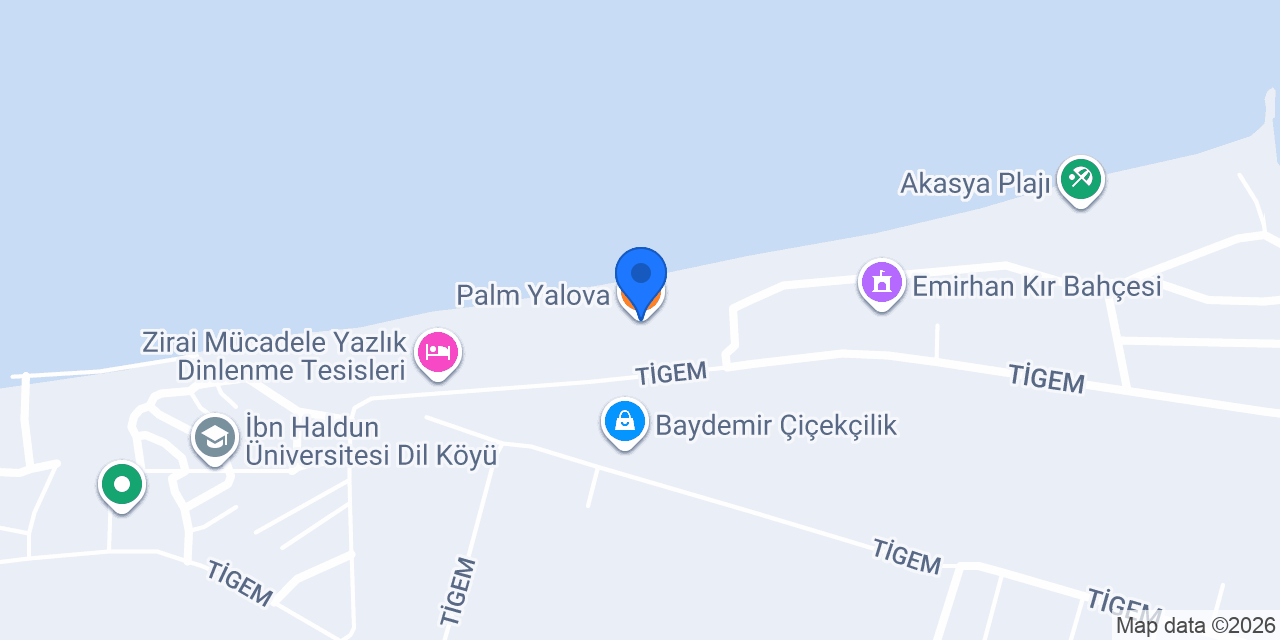 Palm Yalova konumu