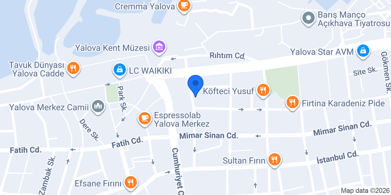 Atılım Elektrik Yalova konumu