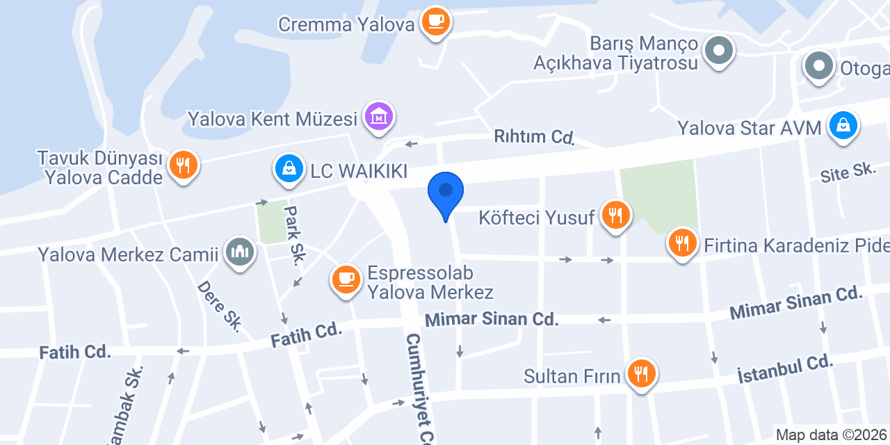 SARAY ERKEK KUAFÖR konumu