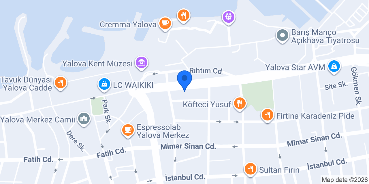 Garanti BBVA Yalova Şubesi konumu