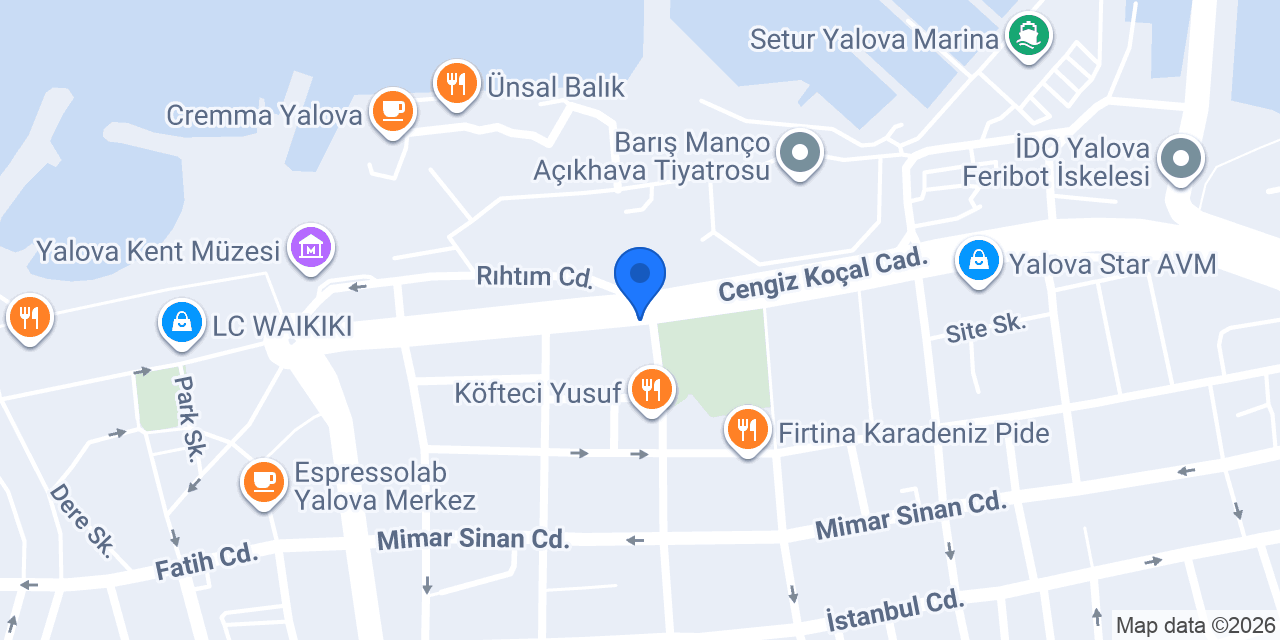 Yalova boyacı konumu