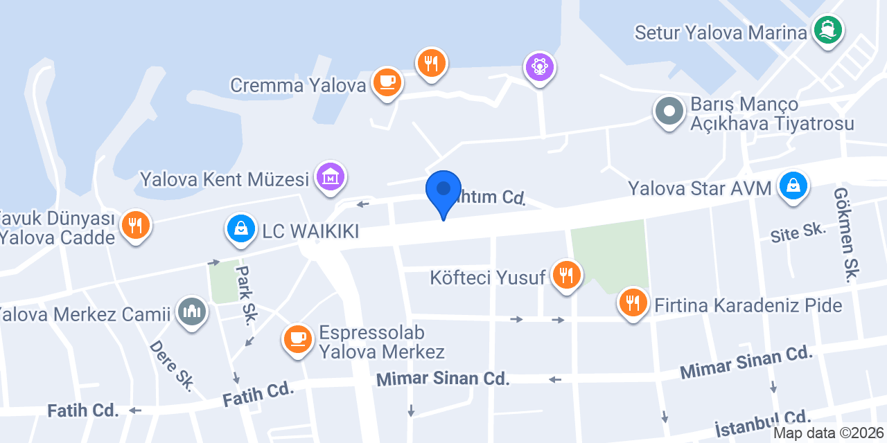 Duvalı Tatlı Yalova konumu