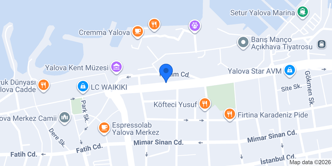 Halkbank Yalova Şubesi konumu