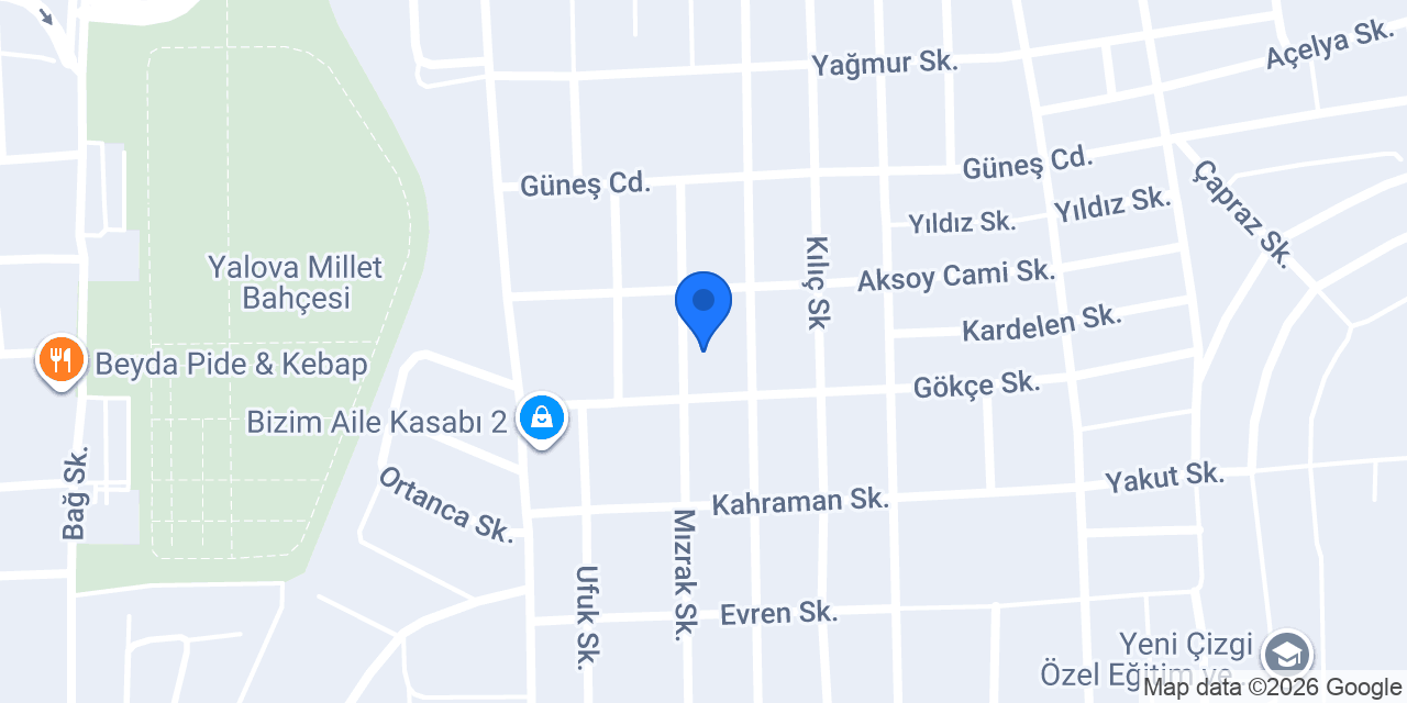 Lezzet sarayi yalova konumu
