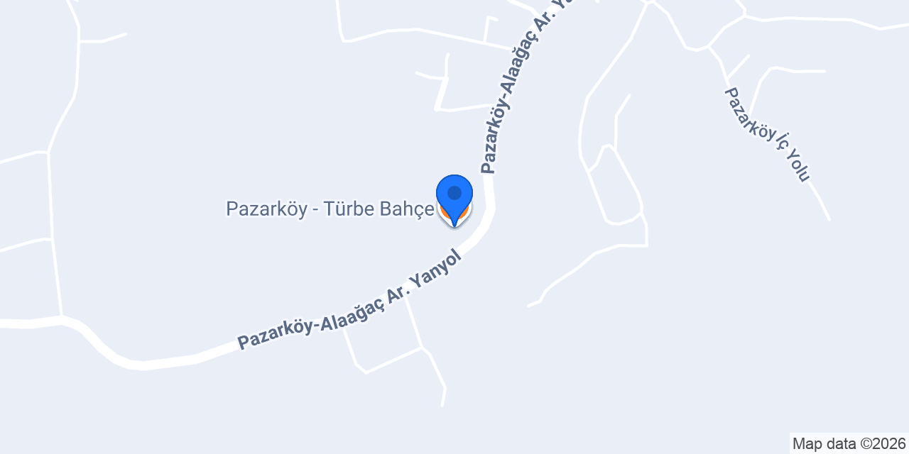 Pazarköy - Türbe Bahçe konumu