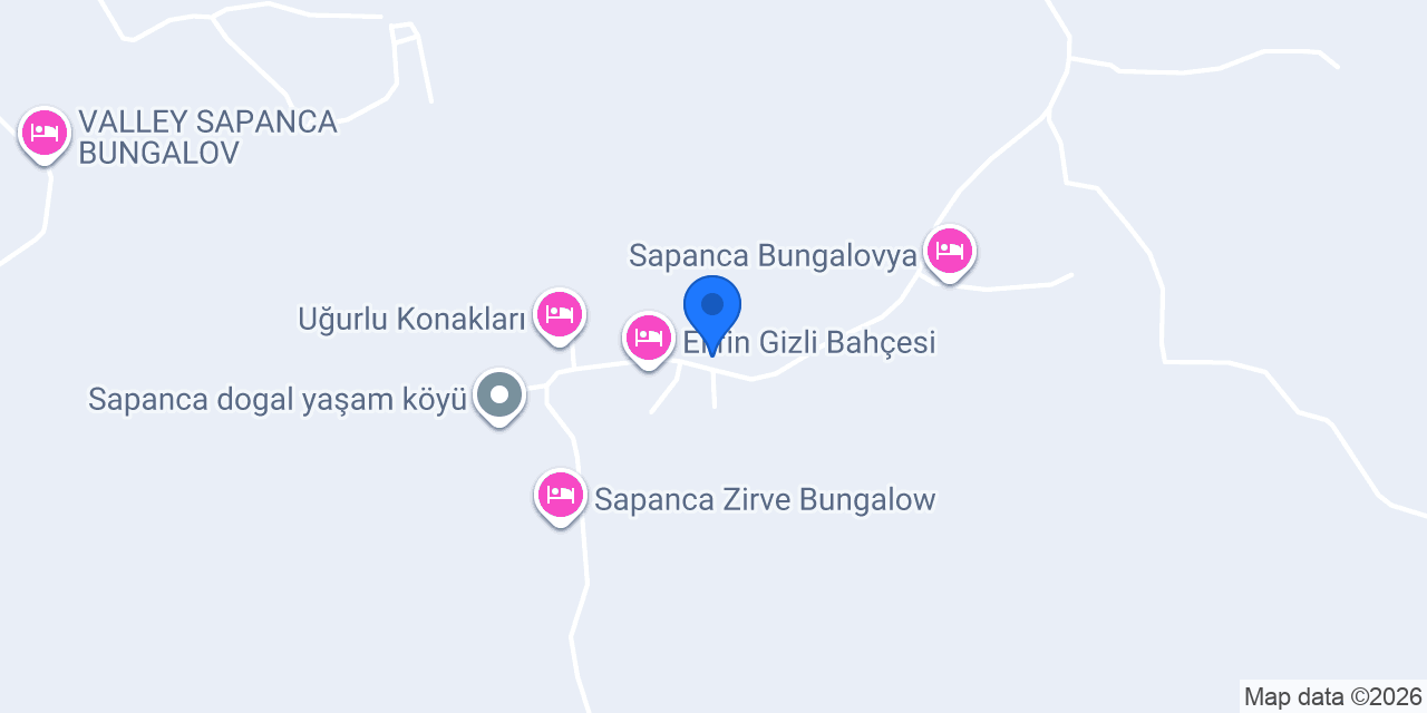 Sapanca royal bungalov konumu