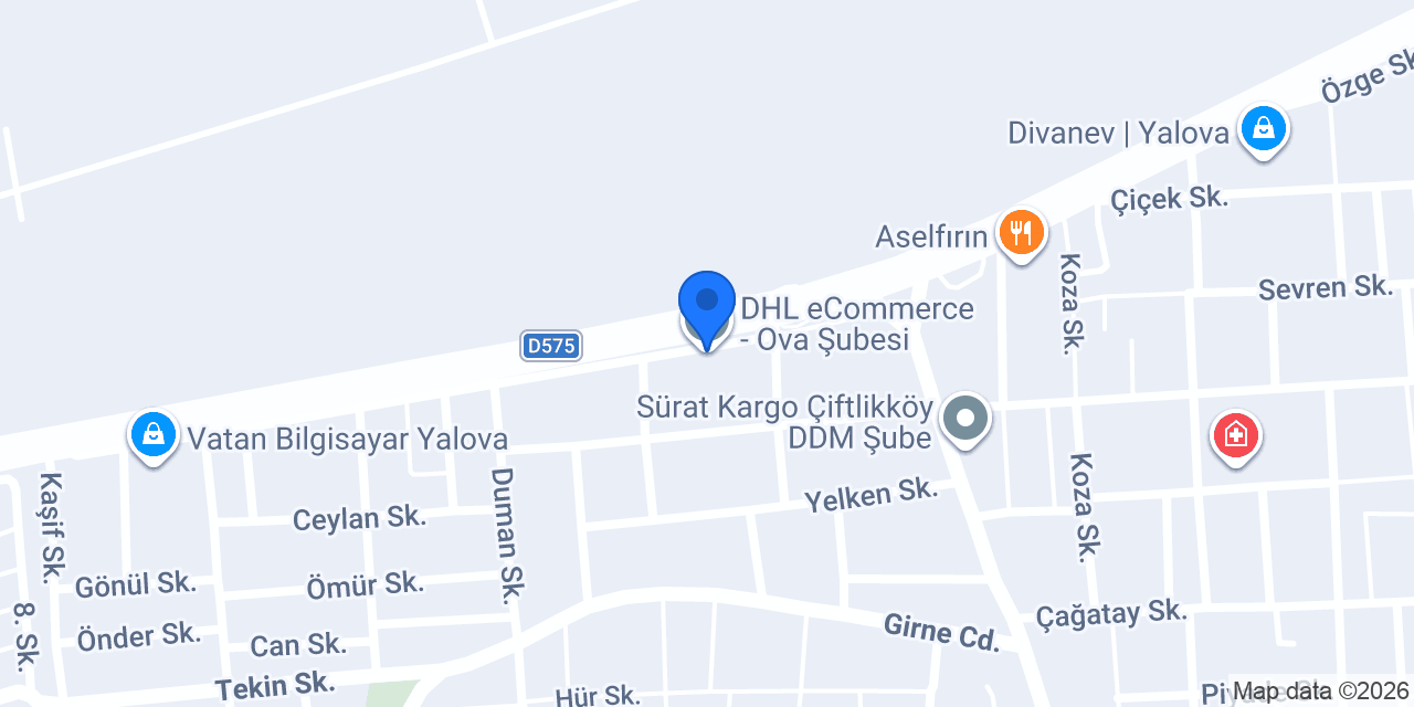 DHL eCommerce - Ova Şubesi konumu