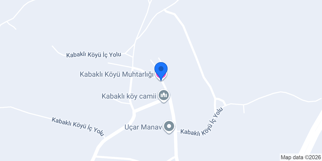 Kabaklı Köyü Muhtarlığı konumu
