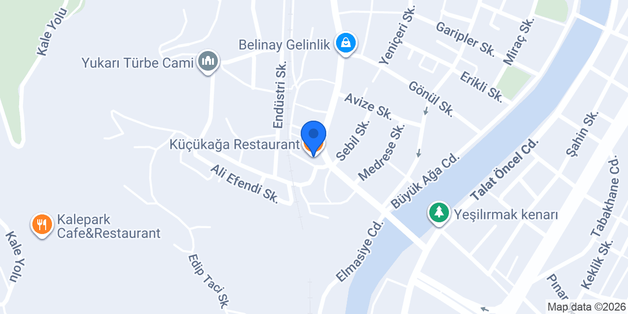 Küçükağa Restaurant konumu