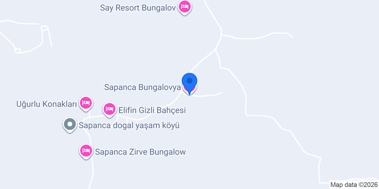 Sapanca Bungalovya konumu