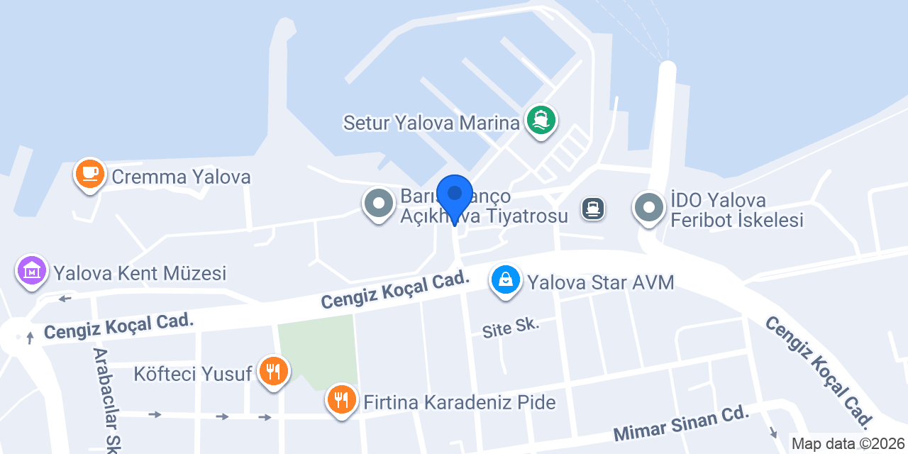 Yalova Mutlu Köfte konumu