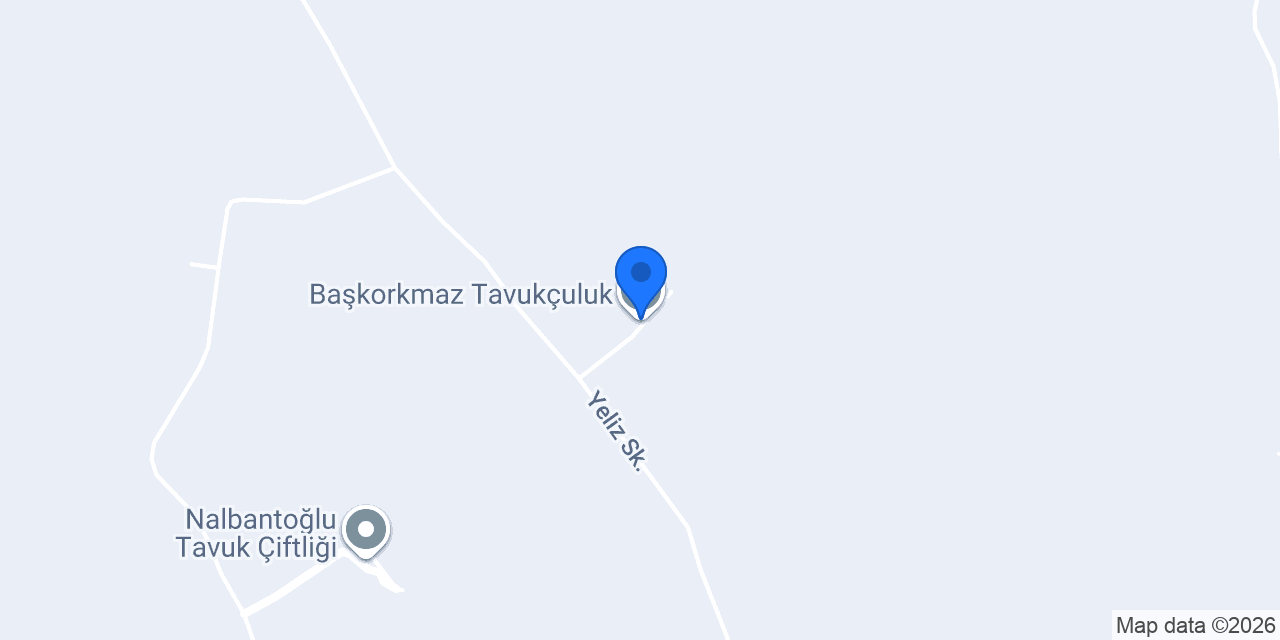 Başkorkmaz Tavukçuluk konumu