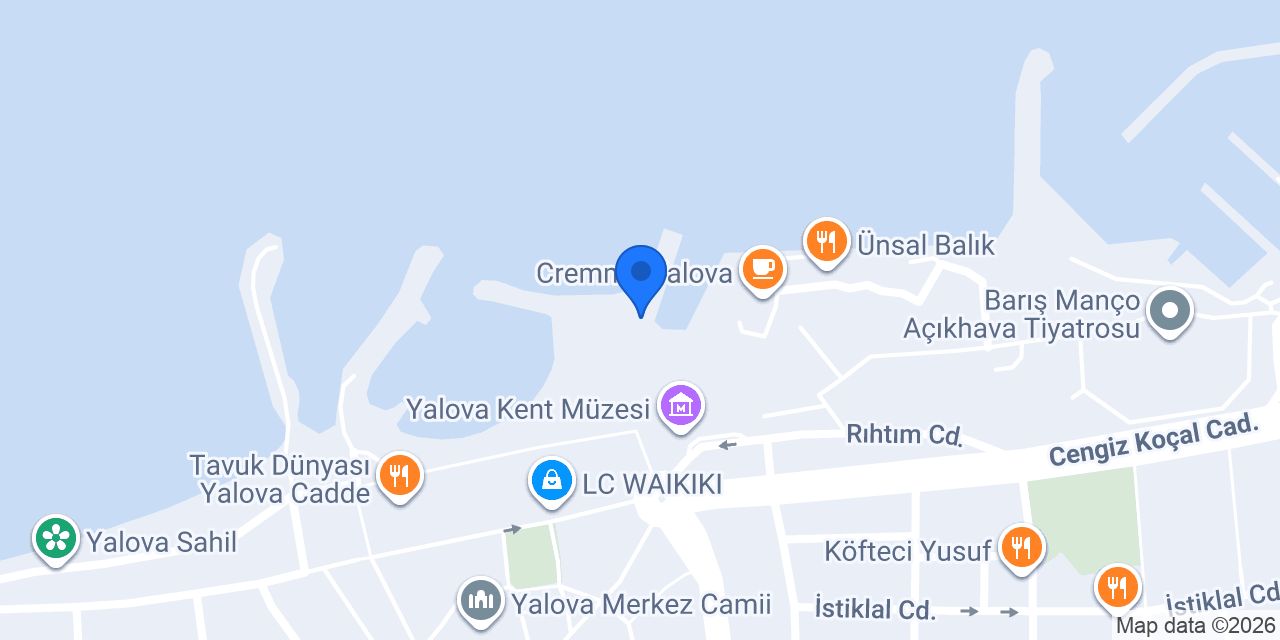 Kıyı Balık Gemi Restaurant Yalova konumu