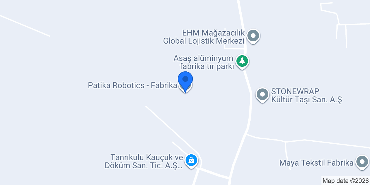Patika Robotics - Fabrika konumu