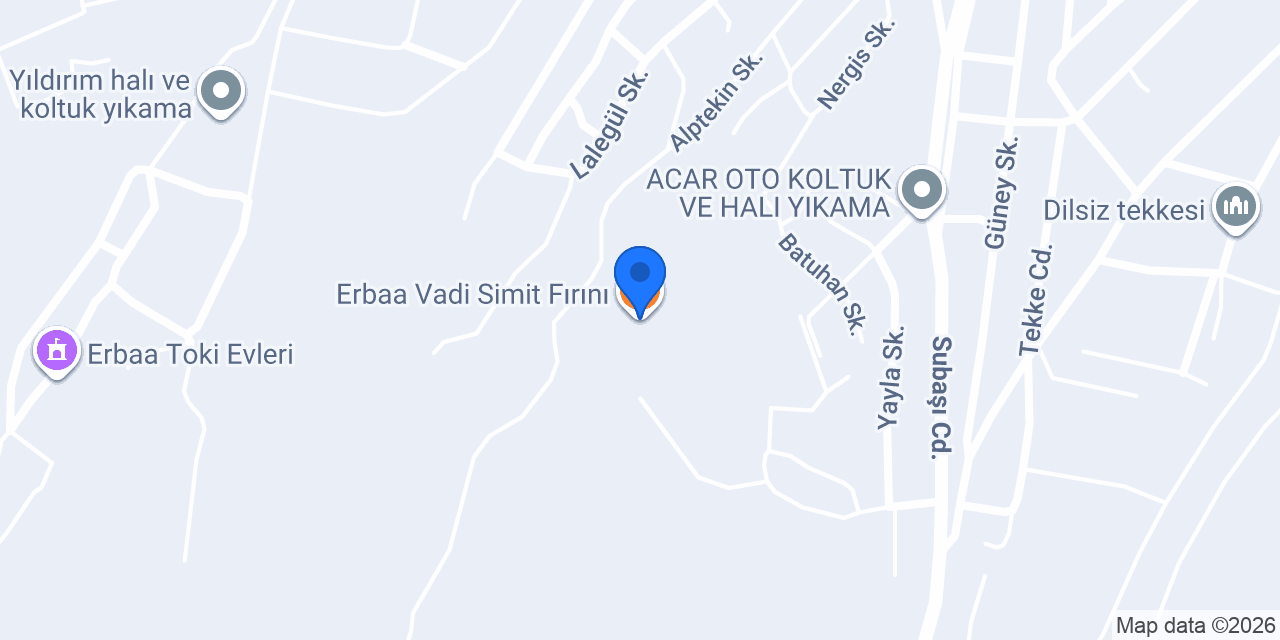 Erbaa Vadi Simit Fırını konumu